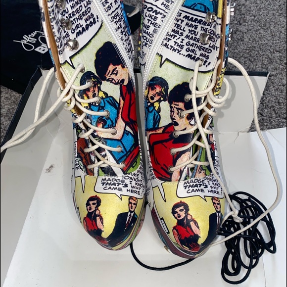 LIMITEDEDITION Jeffery Campbell x Black Milk Sz 11 - Picture 3 of 8